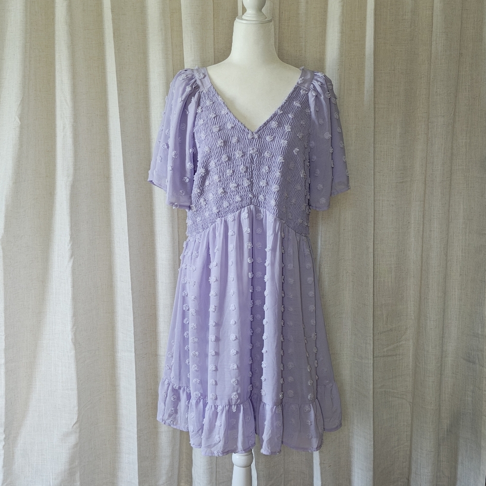 Lavender Textured Dress